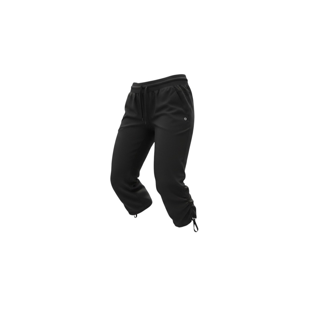Xersion Capri Pants Womens M Black Relaxed Fit Athletic Drawstring Toggles